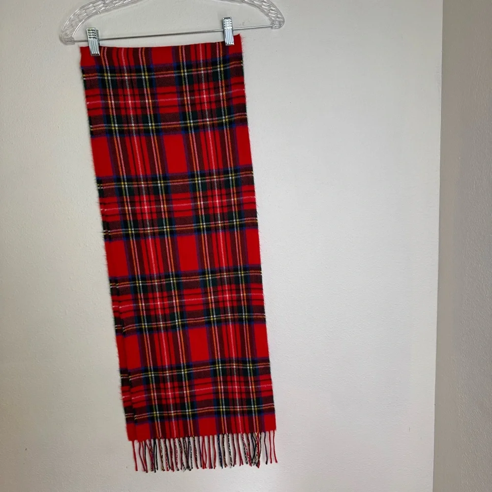 Red Tartan Plaid Scarf Soft‎ Shawl